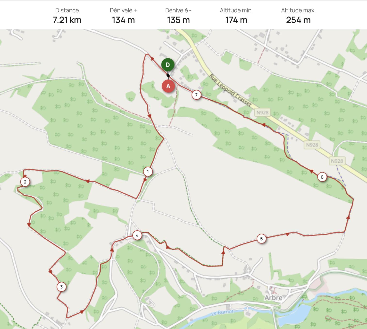 la-campagne-d-arbre-carte Carte de promenade